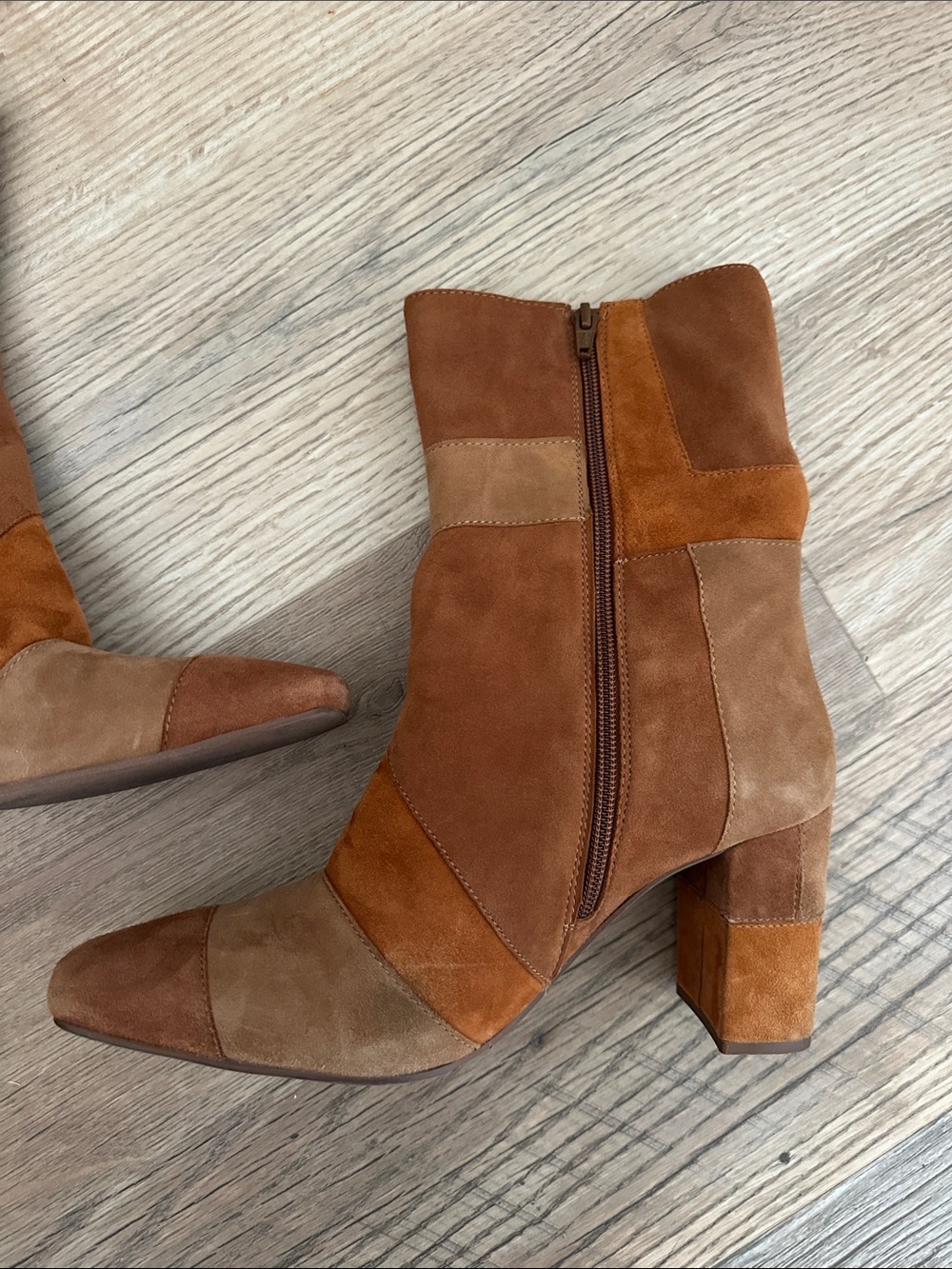 Seychelles Patchwork Leather Boots - Picture 6 of 11